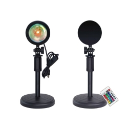Projektor lampa lampka zachód wschód imitacja słońca led rgb usb + pilot