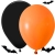 Zestaw balonów halloween czarne pomarańczowe 20szt