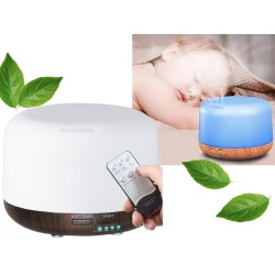 Nawilżacz powietrza dyfuzor aromaterapia pilot rgb