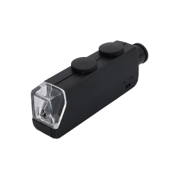 Lupa jubilerska mikroskop 60x 100x led zoom focus