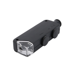 Lupa jubilerska mikroskop 60x 100x led zoom focus