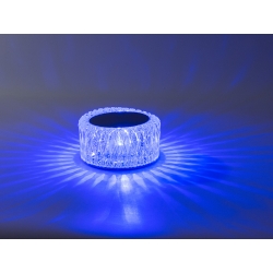 Lampka kryształ nocna stołowa led rgb usb pilot