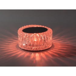 Lampka kryształ nocna stołowa led rgb usb pilot