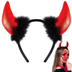 Opaska diabeł diabełek rogi halloween karnawał