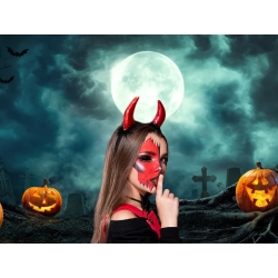 Opaska diabeł diabełek rogi halloween karnawał