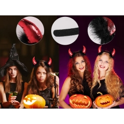 Opaska diabeł diabełek rogi halloween karnawał