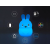 Lampka nocna dla dzieci led królik dotyk rgb pilot