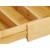 Wkład do szuflady organizer kuchenny na sztućce bambus 7 przegródek 39cm l