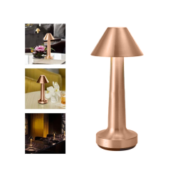 Lampka nocna stołowa do sypialni dotykowa lampa 3 stopniowa bezprzewodowa