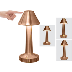 Lampka nocna stołowa do sypialni dotykowa lampa 3 stopniowa bezprzewodowa