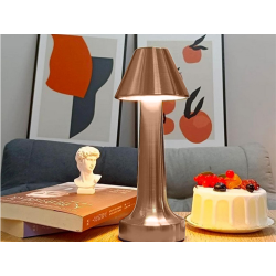 Lampka nocna stołowa do sypialni dotykowa lampa 3 stopniowa bezprzewodowa