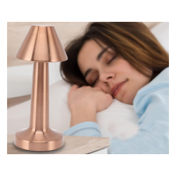 Lampka nocna stołowa do sypialni dotykowa lampa 3 stopniowa bezprzewodowa