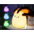Lampka nocna dla dzieci led rgb kot dotyk silikon