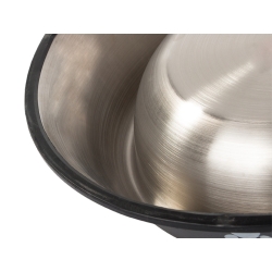 Miska dla psa metalowa antypoślizgowa guma 150ml