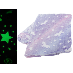 Koc z rękawami polar ciepła bluza szlafrok neon