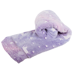 Koc z rękawami polar ciepła bluza szlafrok neon