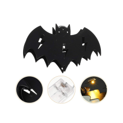 Lampki nietoperz 10 led wiszące halloween 200cm świecąca dekoracja ozdoba