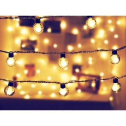 Girlanda ogrodowa solarna lampki 20 led ciepłe