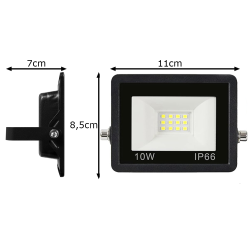 Naświetlacz halogen reflektor led 10w 6000k zewnętrzny wodoodporny ip66