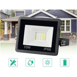 Naświetlacz halogen reflektor led 10w 6000k zewnętrzny wodoodporny ip66