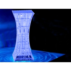 Lampka kryształ nocna stołowa led rgb usb pilot