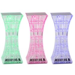 Lampka kryształ nocna stołowa led rgb usb pilot