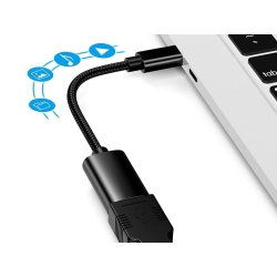 Adapter przejściówka usb-c do usb-a 3.0 otg solidny do telefonu solidna