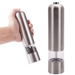 Młynek elektryczny do pieprzu inox