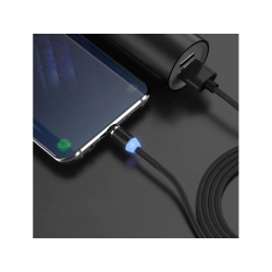 Kabel magnetyczny przwód do ładowania 3w1 micro typ-c usb lightning 1m