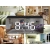 Zegar budzik termometr lustro led alarm data 4w1
