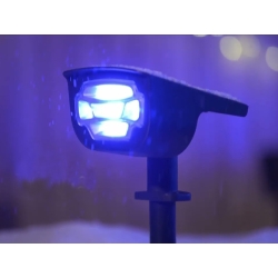 Lampa ogrodowa solarna wbijana lampka led kolory
