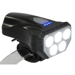 Lampka rowerowa przednia dioda 5 led usb na rower