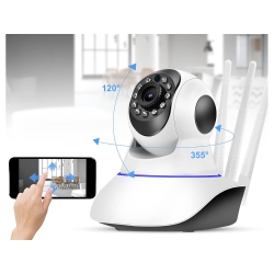 Kamera ip wifi niania elektroniczna obrotowa audio wewnętrzny czujnik ruchu