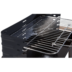 Grill ogrodowy duży węglowy bbq regulowany ruszt półki koła przenośny