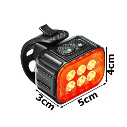 Lampka rowerowa led zestaw tył przód usb na rower na kierownice akumulator