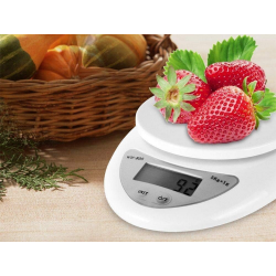 Waga kuchenna elektroniczna cyfrowa z misą miska 5kg lcd dokładna miarka