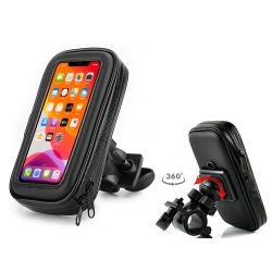 Uchwyt rowerowy na telefon do telefonu wodoodporny zamykany obrotowy 360