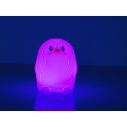 Lampka nocna dla dzieci led pingwin rgb dotyk usb