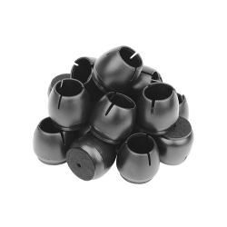 Nakładki na nogi krzesła filc 12-16mm czarne 16szt
