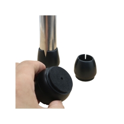 Nakładki na nogi krzesła filc 12-16mm czarne 16szt