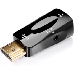 Konwerter adapter z hdmi na vga d-sub audio dźwięk mini jack