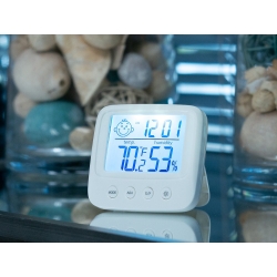 Termometr higrometr elektroniczny wewnętrzny zegar