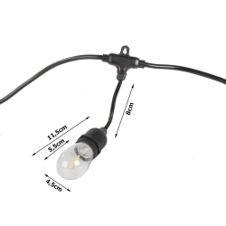 Girlanda ogrodowa łańcuch świetlny 10 led e27 10m
