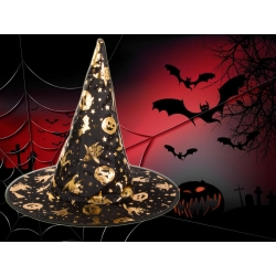 Kapelusz czarownicy halloween wieźmy czarodziej