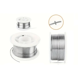 Cyna do lutowania do elektroniki z topnikiem 80g 1mm lutownicza rolka