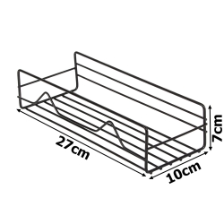 Półka łazienkowa do łazenki pod prysznic prysznicowa loft wisząca metalowa