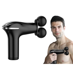Pistolet do masażu pleców ciała nóg masażer mocny massage gun 4 końcówki