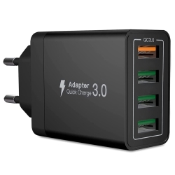 Szybka ładowarka sieciowa 4xusb quick charge 3.0