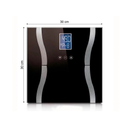 Analityczna waga łazienkowa 180kg szklana lcd