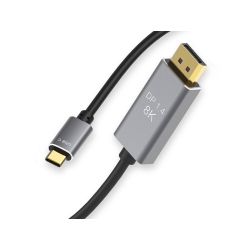 Kabel przewód displayport usb typ-c 1.4 video audio usb-c 8k 4k 2k 1,8m
